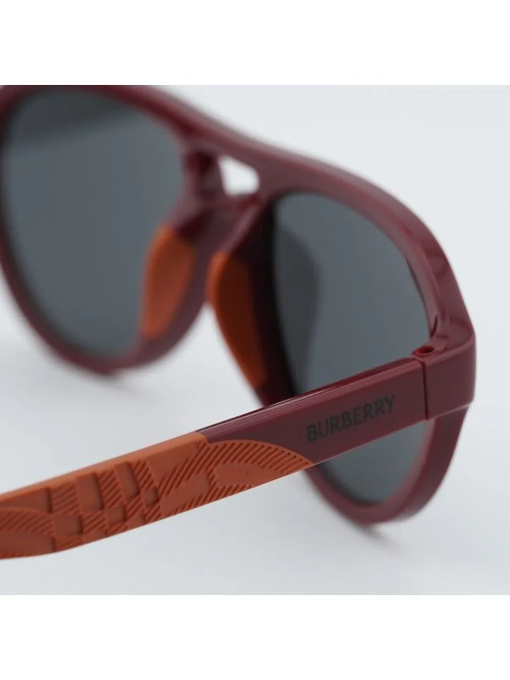Burberry Kids JB4005U 418187 Sunglasses Red Aviator Frame, Grey Lenses